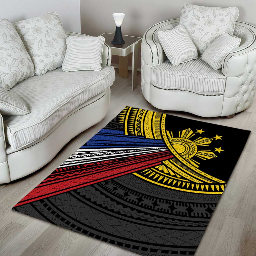 Philippines Sun Area Rug Pasifika Tribal Style LT7 - Polynesian Pride