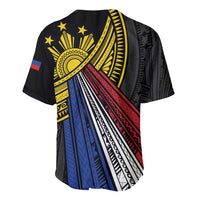 Philippines Sun Baseball Jersey Pasifika Tribal Style LT7 - Polynesian Pride