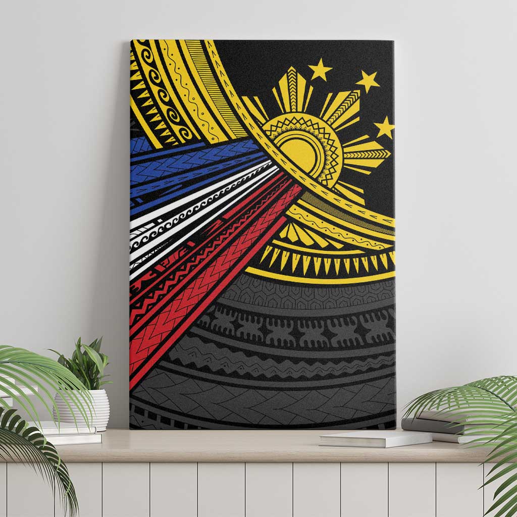 Philippines Sun Canvas Wall Art Pasifika Tribal Style LT7 - Polynesian Pride