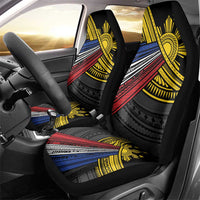 Philippines Sun Car Seat Cover Pasifika Tribal Style LT7 - Polynesian Pride