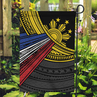 Philippines Sun Garden Flag Pasifika Tribal Style LT7 Garden Flag Black - Polynesian Pride