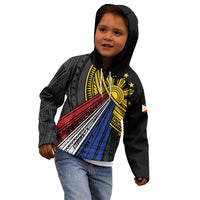 Philippines Sun Kid Hoodie Pasifika Tribal Style LT7 - Polynesian Pride