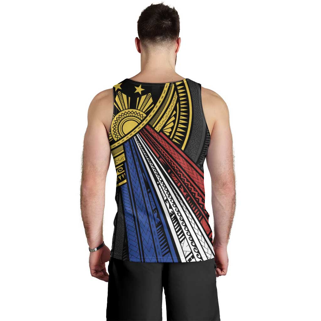 Philippines Sun Men Tank Top Pasifika Tribal Style LT7 - Polynesian Pride