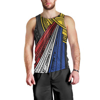 Philippines Sun Men Tank Top Pasifika Tribal Style LT7 - Polynesian Pride