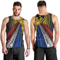 Philippines Sun Men Tank Top Pasifika Tribal Style LT7 - Polynesian Pride