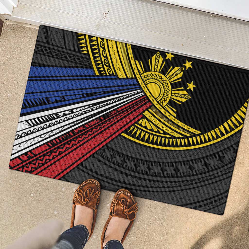 Philippines Sun Rubber Doormat Pasifika Tribal Style LT7 - Polynesian Pride