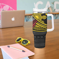Philippines Sun Tumbler With Handle Pasifika Tribal Style LT7 - Polynesian Pride