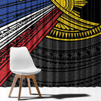 Philippines Sun Window Curtain Pasifika Tribal Style LT7 - Polynesian Pride