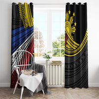 Philippines Sun Window Curtain Pasifika Tribal Style LT7 - Polynesian Pride