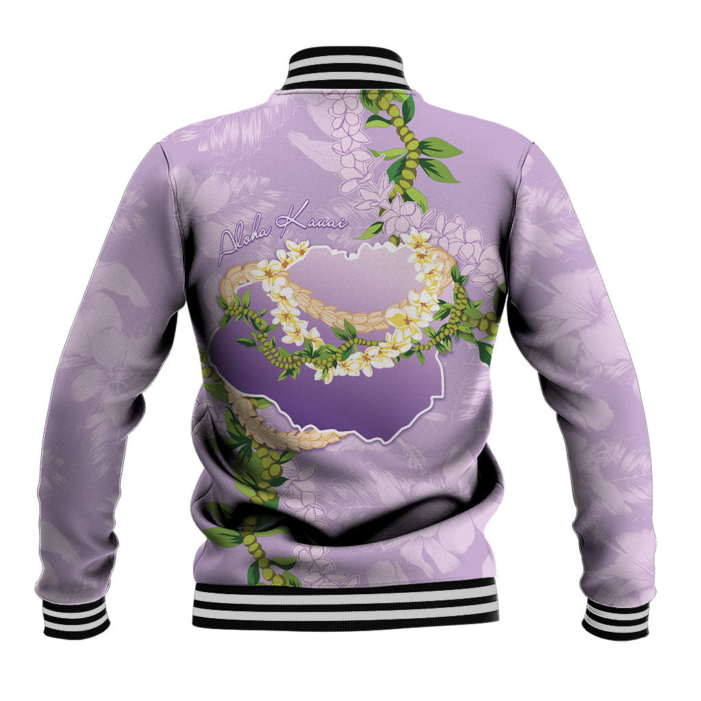 Hawaii Kauai Island Flowers Lei Baseball Jacket Mokihana Lei LT7 - Polynesian Pride