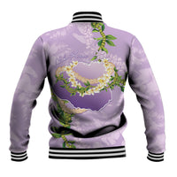 Hawaii Kauai Island Flowers Lei Baseball Jacket Mokihana Lei LT7 - Polynesian Pride