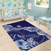 Fiji Queen Victoria School Personalised Area Rug Masi Tapa Torn Style LT7 - Polynesian Pride