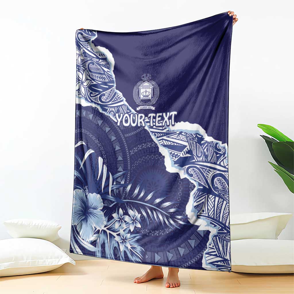 Fiji Queen Victoria School Personalised Blanket Masi Tapa Torn Style LT7 - Polynesian Pride