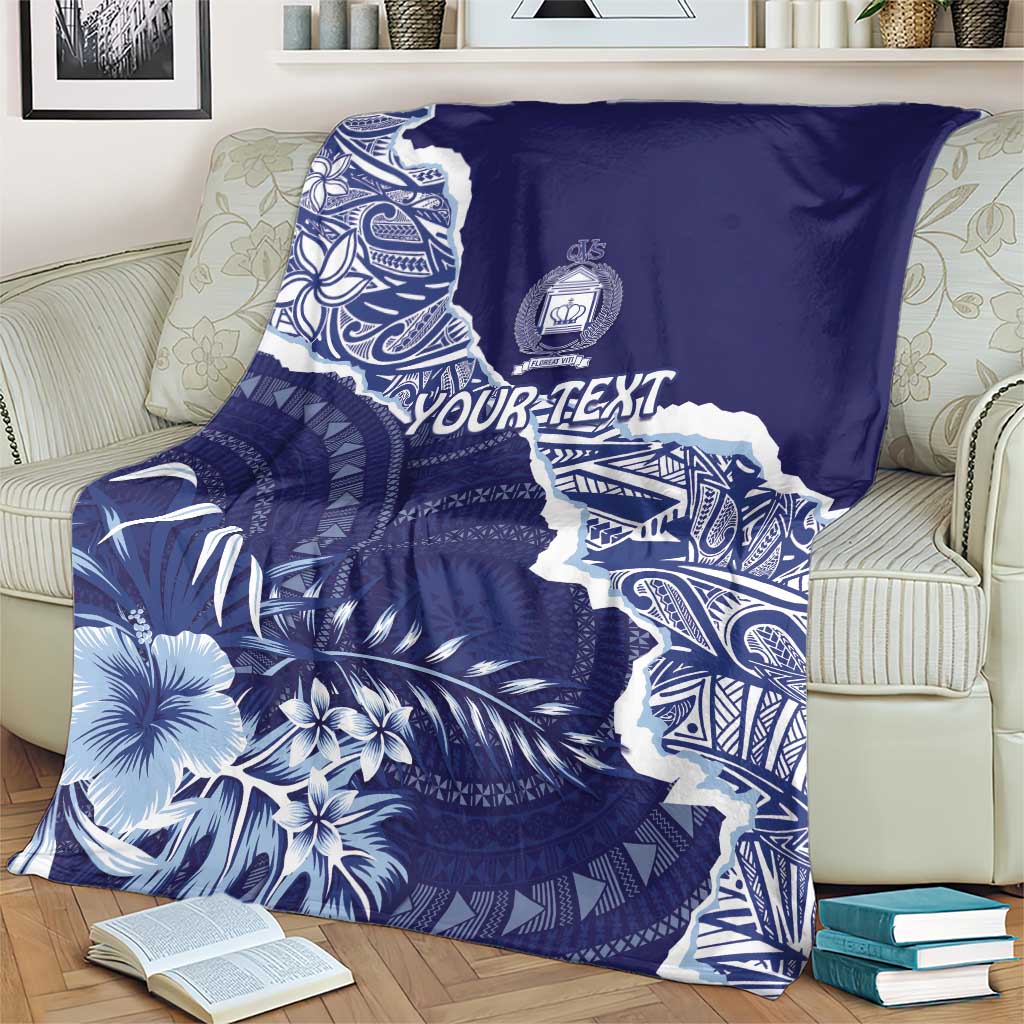 Fiji Queen Victoria School Personalised Blanket Masi Tapa Torn Style LT7 - Polynesian Pride
