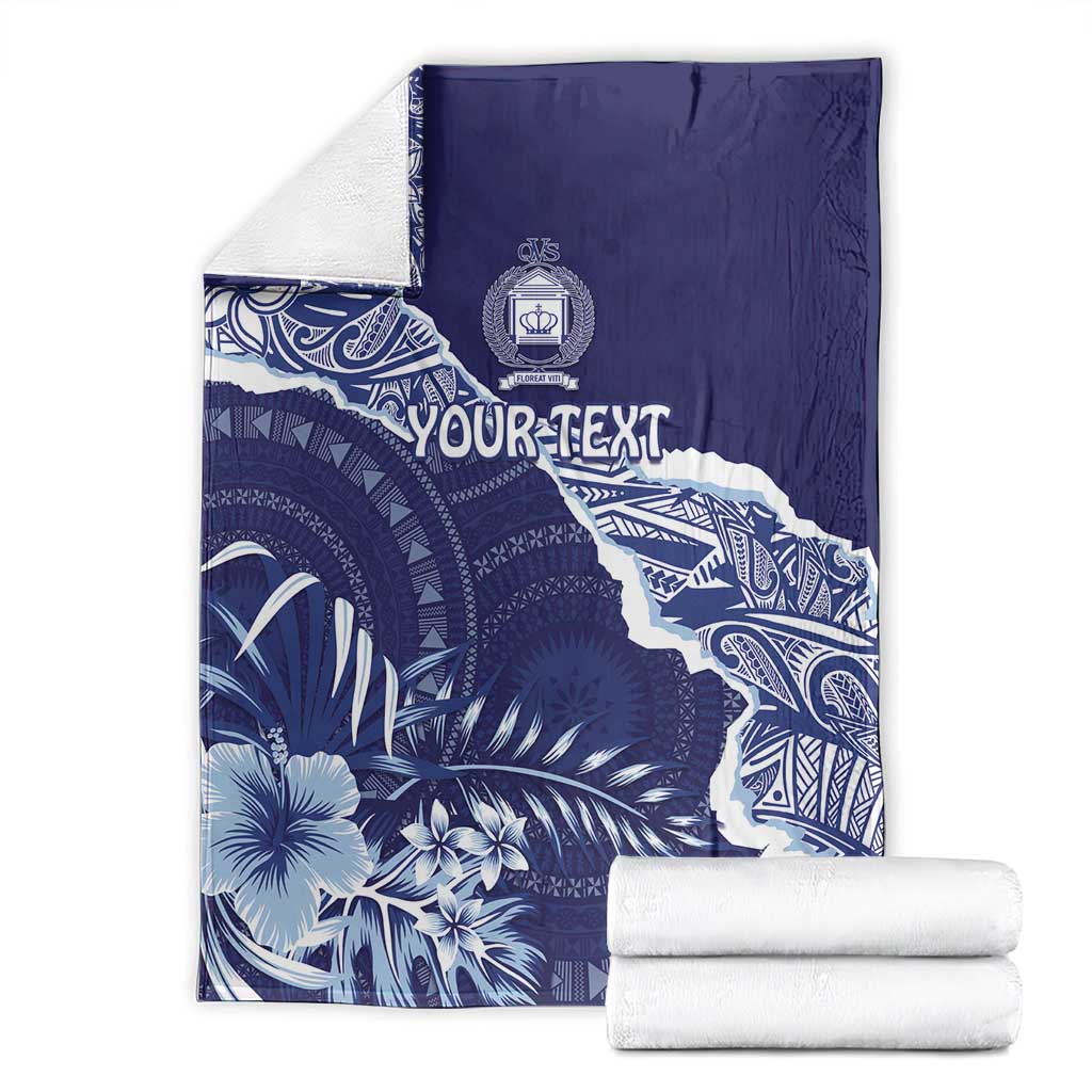 Fiji Queen Victoria School Personalised Blanket Masi Tapa Torn Style LT7 - Polynesian Pride