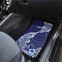 Fiji Queen Victoria School Personalised Car Mats Masi Tapa Torn Style LT7 - Polynesian Pride
