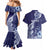 Fiji Queen Victoria School Personalised Couples Matching Mermaid Dress and Hawaiian Shirt Masi Tapa Torn Style