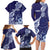 Fiji Queen Victoria School Personalised Family Matching Long Sleeve Bodycon Dress and Hawaiian Shirt Masi Tapa Torn Style