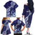 Fiji Queen Victoria School Personalised Family Matching Off The Shoulder Long Sleeve Dress and Hawaiian Shirt Masi Tapa Torn Style