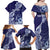 Fiji Queen Victoria School Personalised Family Matching Off Shoulder Maxi Dress and Hawaiian Shirt Masi Tapa Torn Style