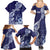 Fiji Queen Victoria School Personalised Family Matching Summer Maxi Dress and Hawaiian Shirt Masi Tapa Torn Style