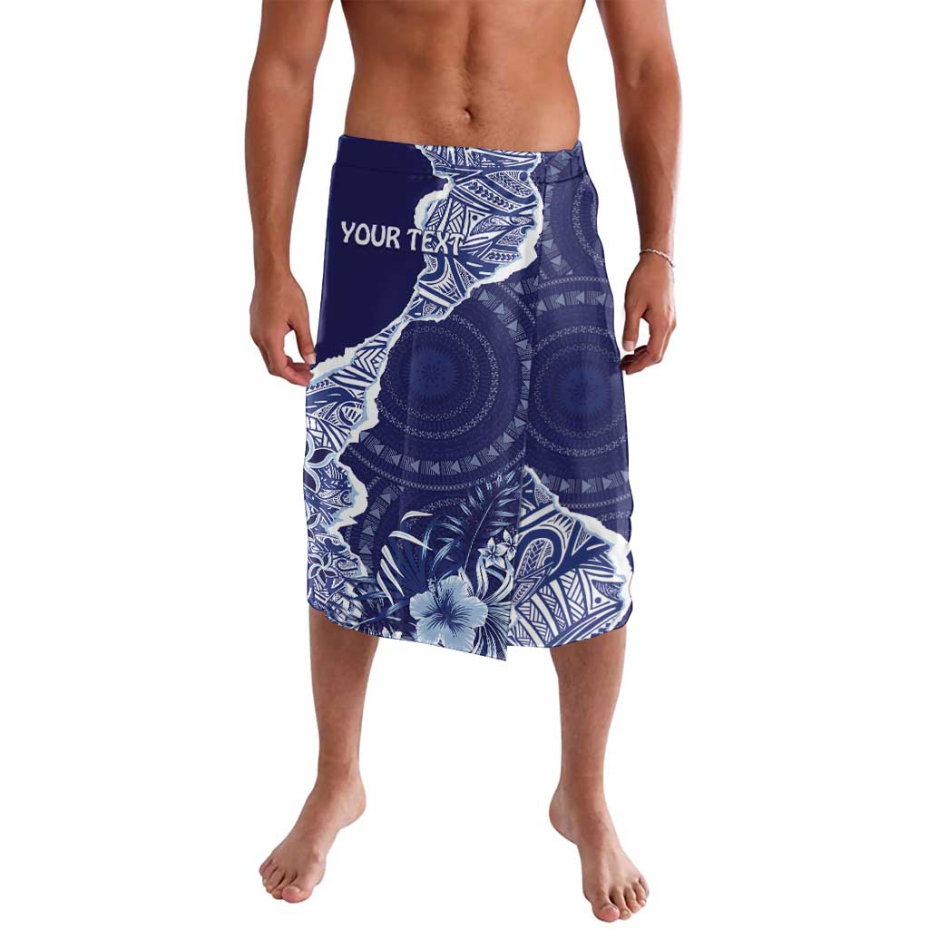 Fiji Queen Victoria School Personalised Lavalava Masi Tapa Torn Style