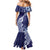 Fiji Queen Victoria School Personalised Mermaid Dress Masi Tapa Torn Style