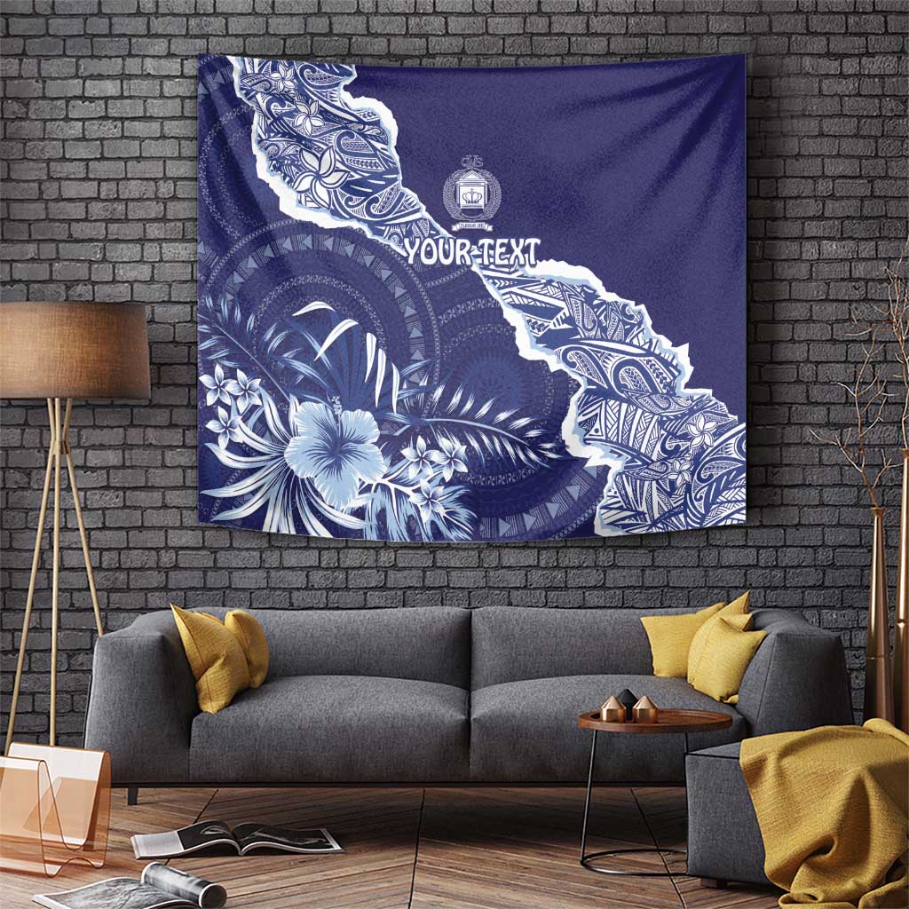 Fiji Queen Victoria School Personalised Tapestry Masi Tapa Torn Style LT7 - Polynesian Pride
