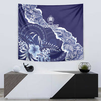 Fiji Queen Victoria School Personalised Tapestry Masi Tapa Torn Style LT7 - Polynesian Pride