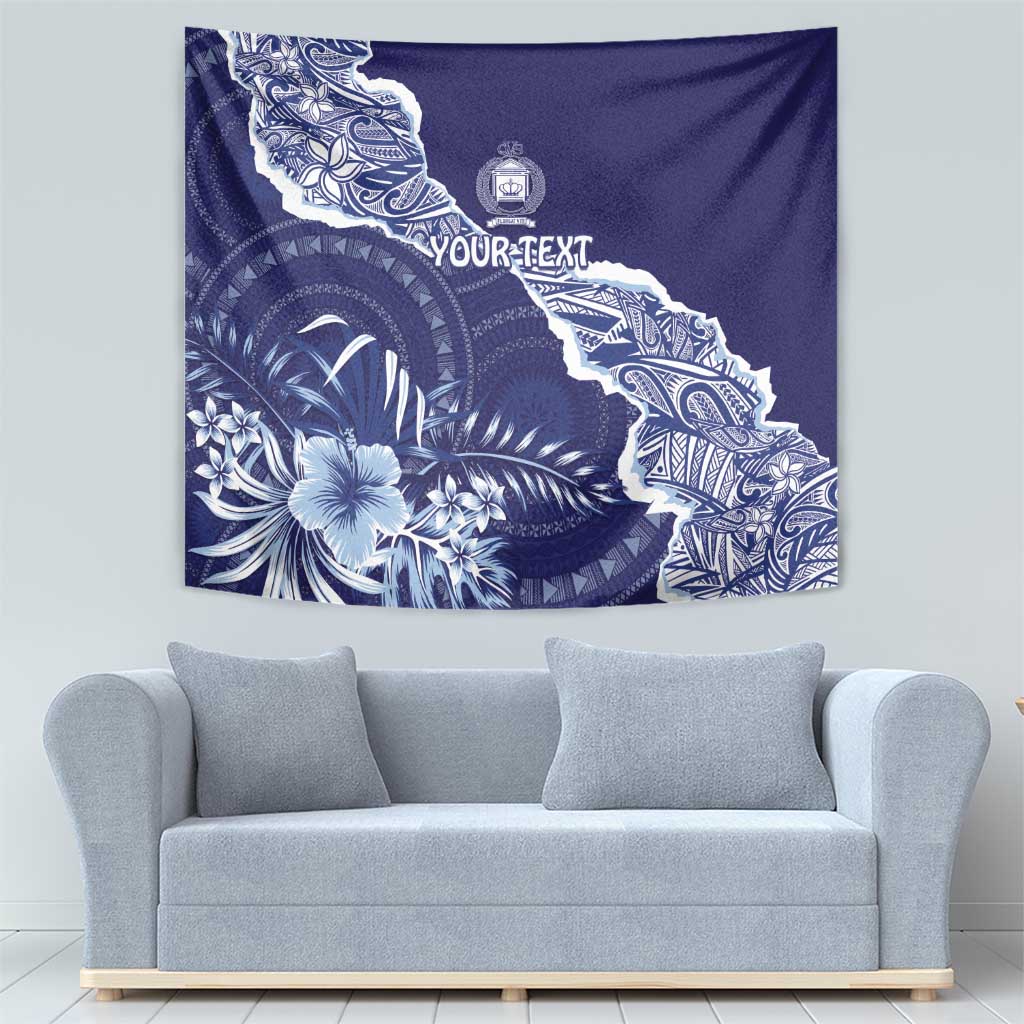 Fiji Queen Victoria School Personalised Tapestry Masi Tapa Torn Style LT7 - Polynesian Pride
