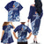 Fiji Lelean Memorial School Personalised Family Matching Off The Shoulder Long Sleeve Dress and Hawaiian Shirt Korodredre Davuilevu Masi Mix Style