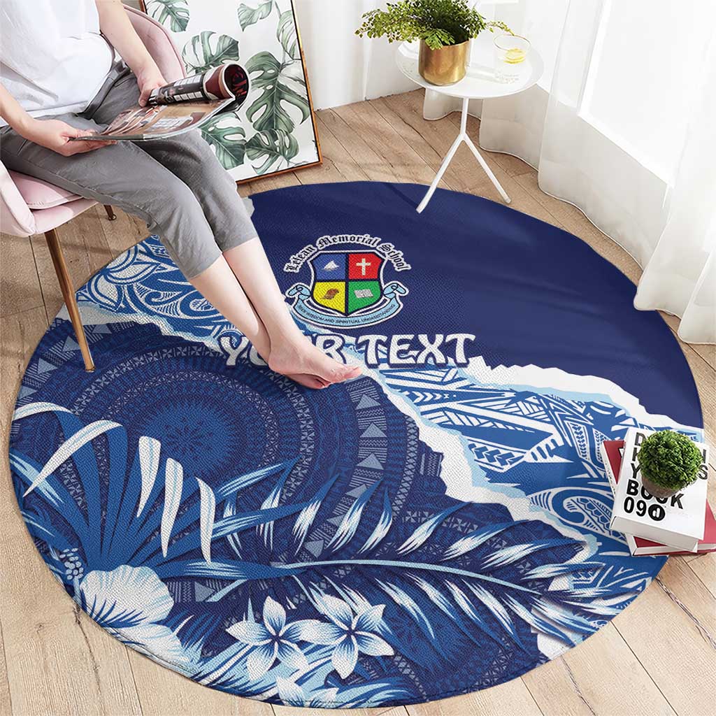 Fiji Lelean Memorial School Personalised Round Carpet Korodredre Davuilevu Masi Mix Style LT7 - Polynesian Pride