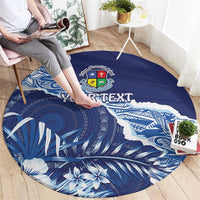 Fiji Lelean Memorial School Personalised Round Carpet Korodredre Davuilevu Masi Mix Style LT7 - Polynesian Pride