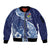 Fiji Lelean Memorial School Personalised Sleeve Zip Bomber Jacket Korodredre Davuilevu Masi Mix Style