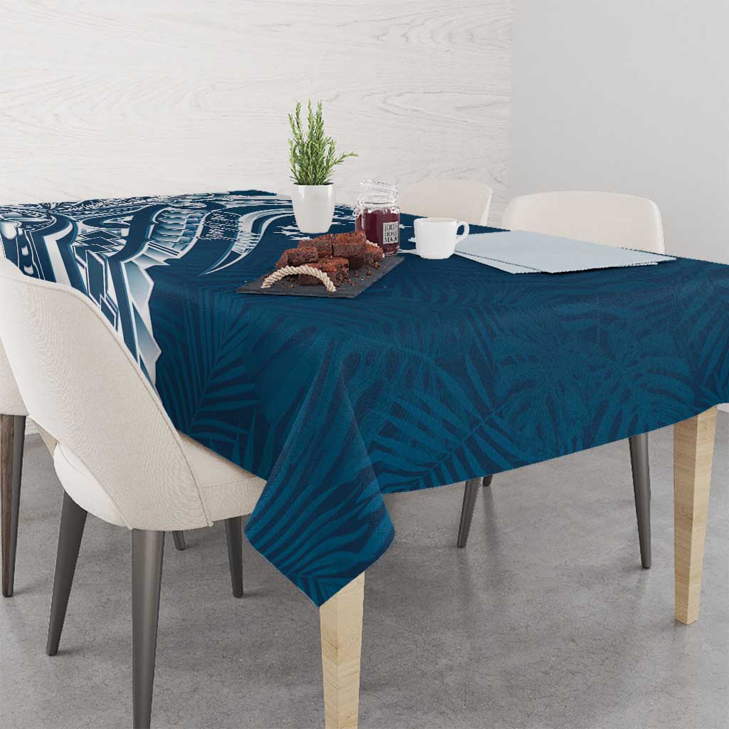 Kia Orana Cook Islands Tablecloth Auika Plumeria Tropical Waves LT7 - Polynesian Pride