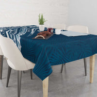 Kia Orana Cook Islands Tablecloth Auika Plumeria Tropical Waves LT7 - Polynesian Pride