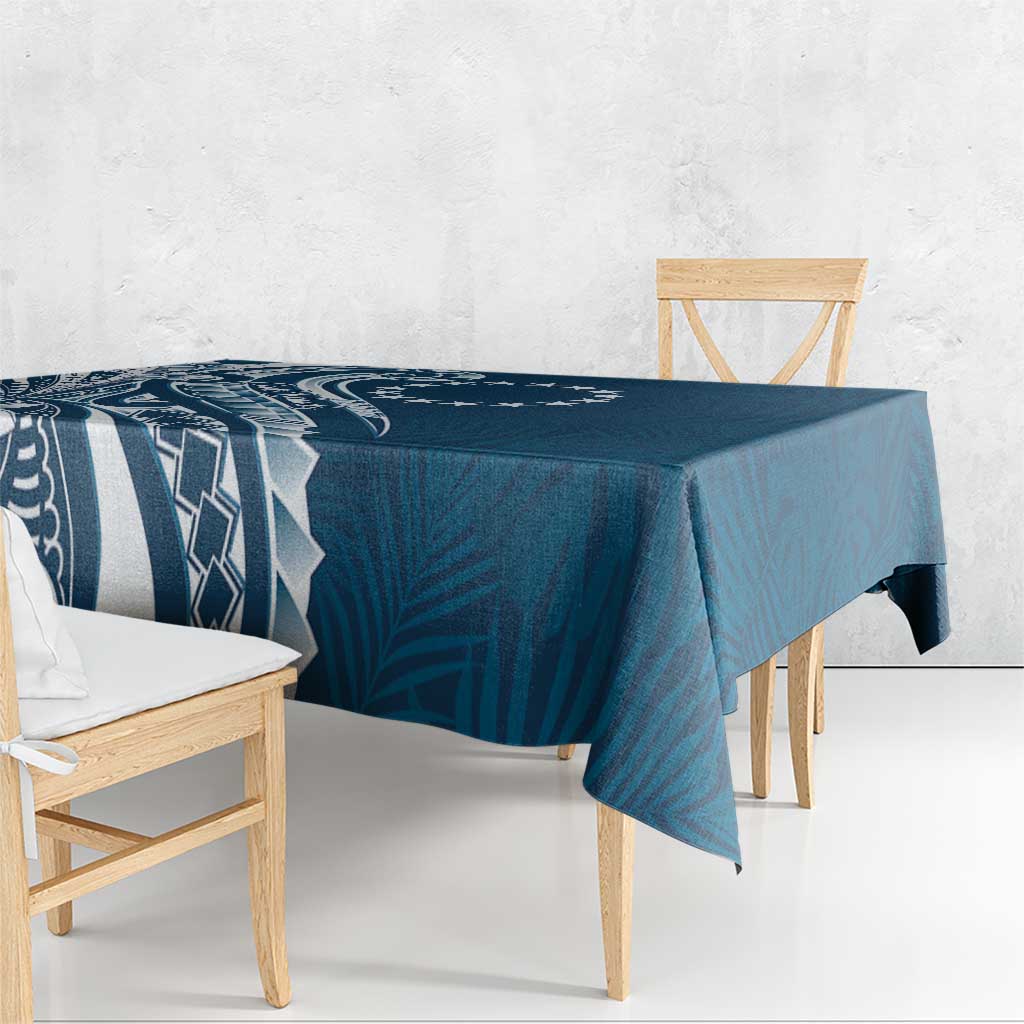 Kia Orana Cook Islands Tablecloth Auika Plumeria Tropical Waves LT7 - Polynesian Pride