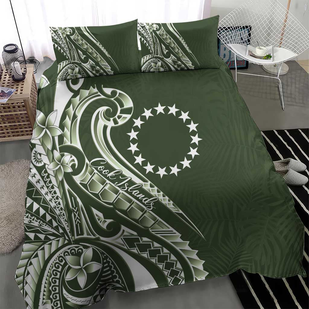 Kia Orana Cook Islands Bedding Set Matie Plumeria Tropical Waves LT7 - Polynesian Pride