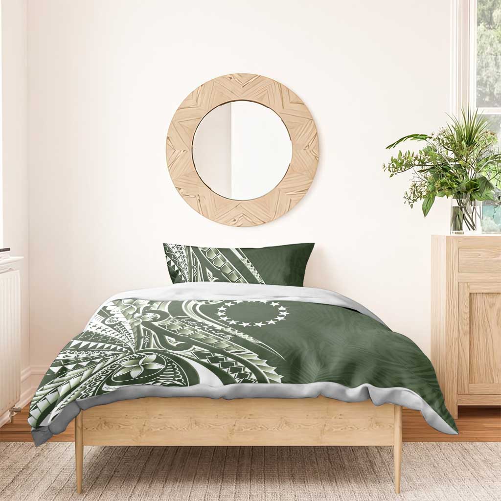 Kia Orana Cook Islands Bedding Set Matie Plumeria Tropical Waves LT7 - Polynesian Pride