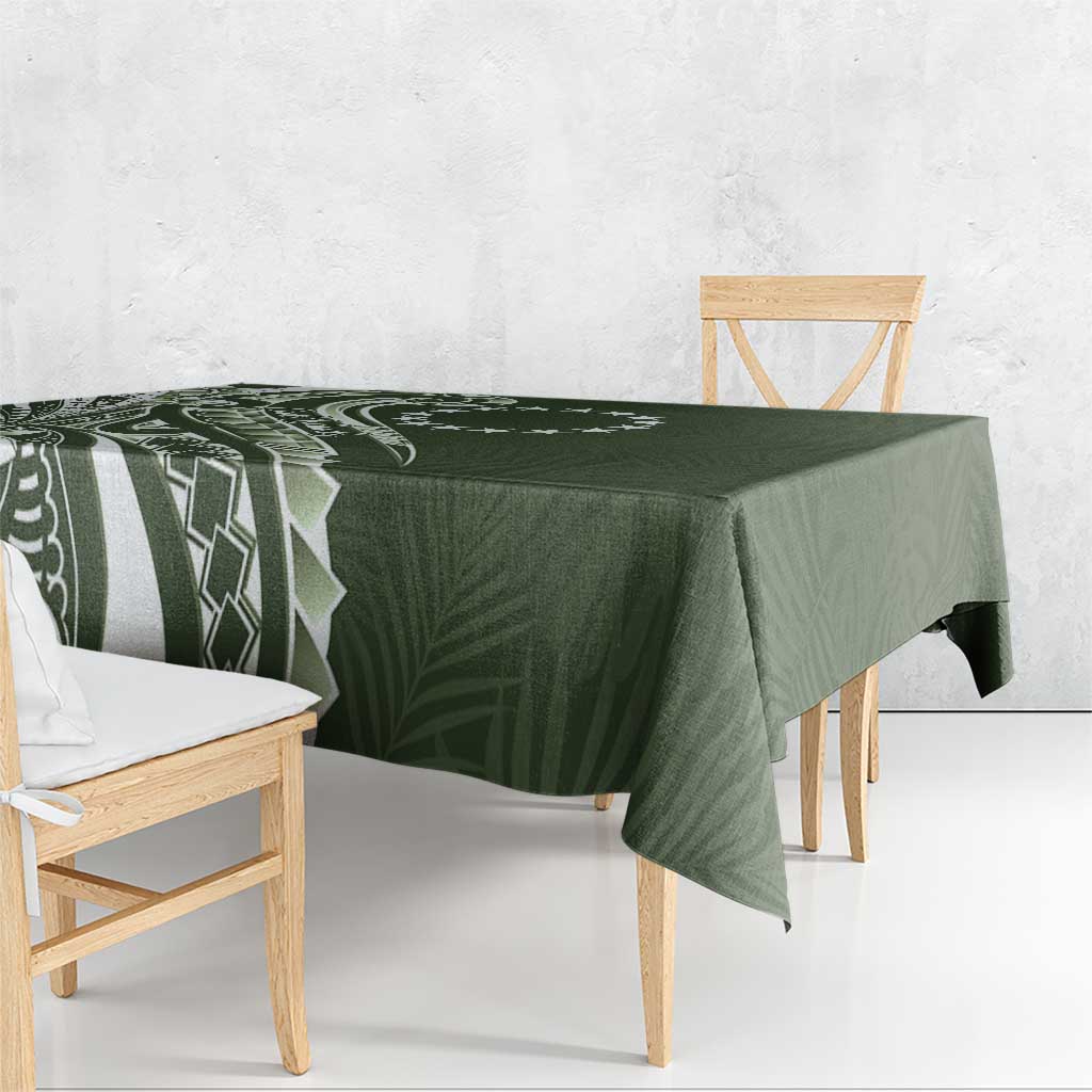 Kia Orana Cook Islands Tablecloth Matie Plumeria Tropical Waves LT7 - Polynesian Pride