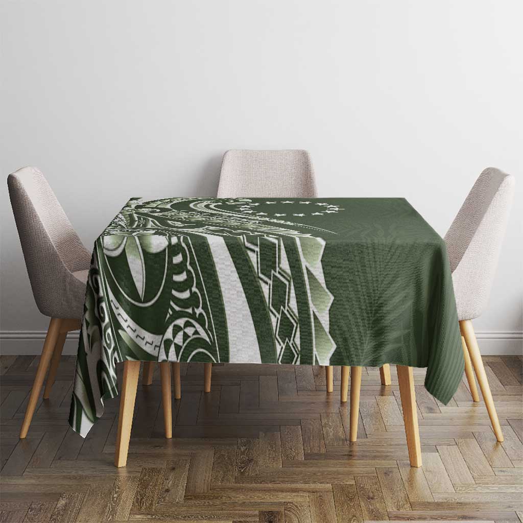 Kia Orana Cook Islands Tablecloth Matie Plumeria Tropical Waves LT7 - Polynesian Pride
