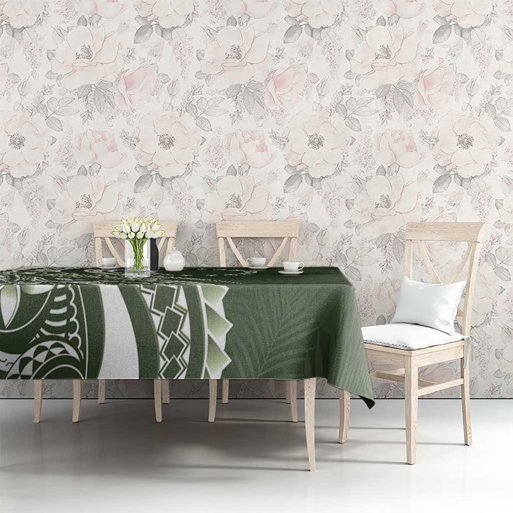 Kia Orana Cook Islands Tablecloth Matie Plumeria Tropical Waves LT7 - Polynesian Pride