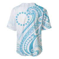 Kia Orana Cook Islands Baseball Jersey Moana Plumeria Tropical Waves LT7 - Polynesian Pride