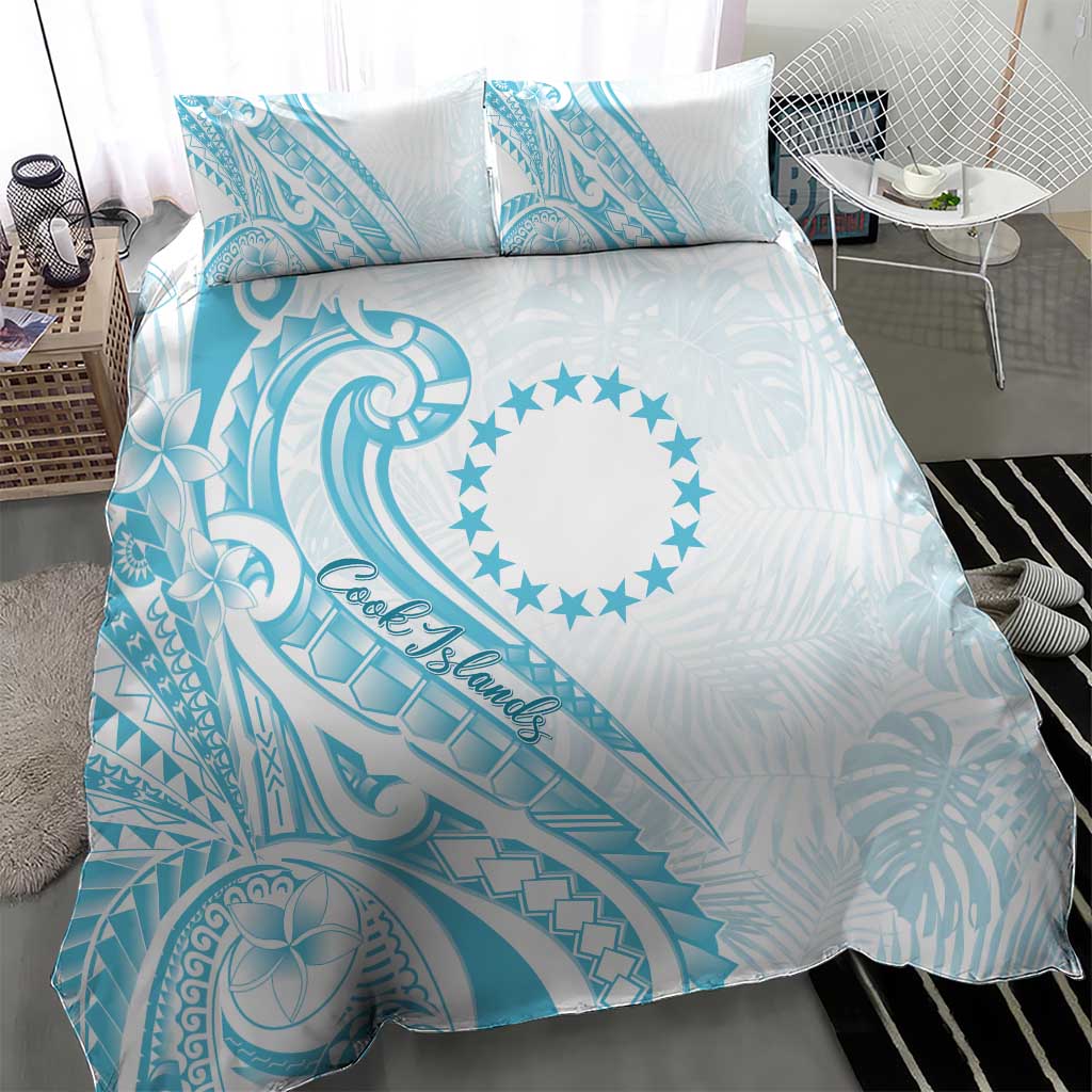 Kia Orana Cook Islands Bedding Set Moana Plumeria Tropical Waves LT7 - Polynesian Pride
