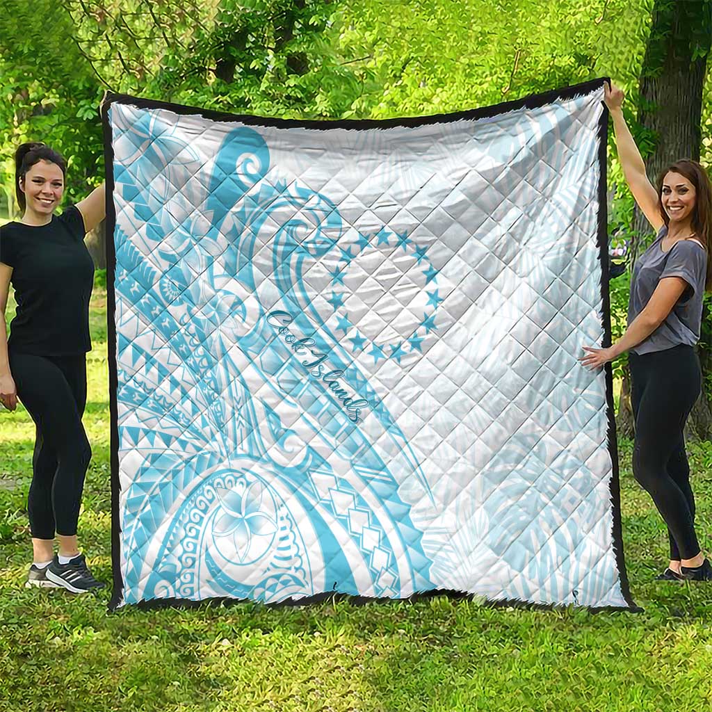 Kia Orana Cook Islands Quilt Moana Plumeria Tropical Waves LT7 - Polynesian Pride