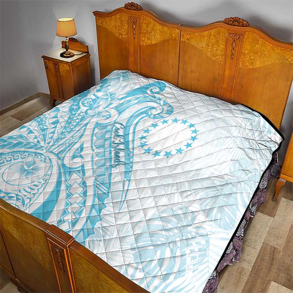 Kia Orana Cook Islands Quilt Moana Plumeria Tropical Waves LT7 - Polynesian Pride
