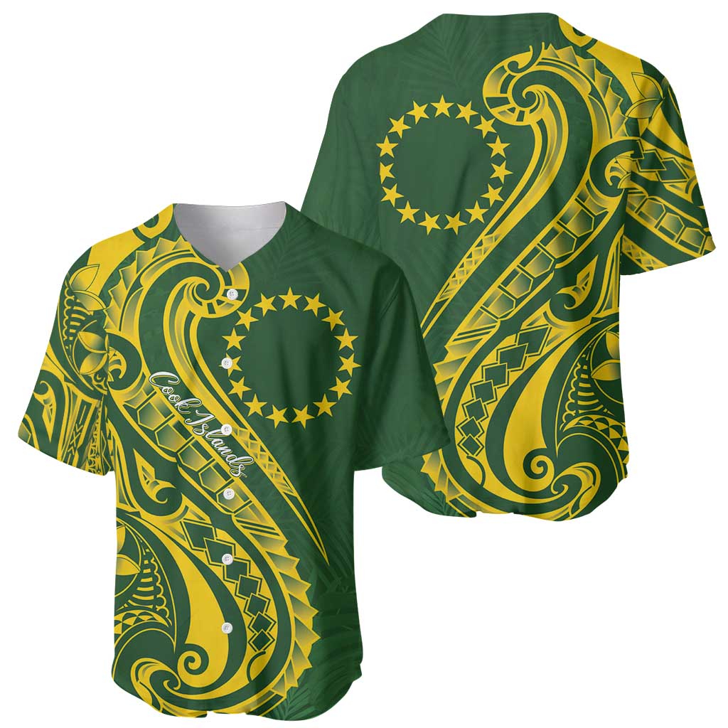 Kia Orana Cook Islands Baseball Jersey Plumeria Tropical Waves LT7 - Polynesian Pride