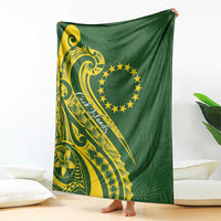 Kia Orana Cook Islands Blanket Plumeria Tropical Waves LT7 - Polynesian Pride