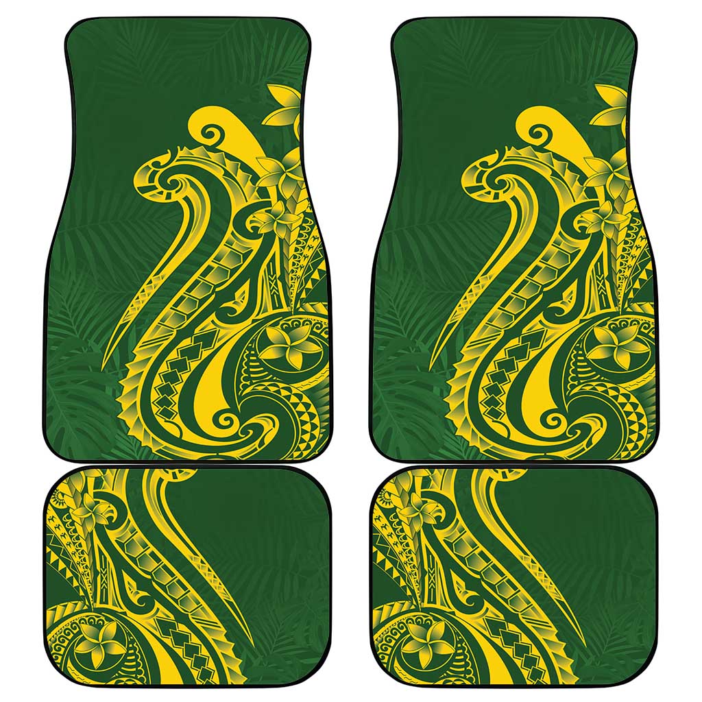 Kia Orana Cook Islands Car Mats Plumeria Tropical Waves LT7 - Polynesian Pride