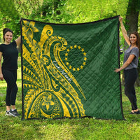 Kia Orana Cook Islands Quilt Plumeria Tropical Waves LT7 - Polynesian Pride